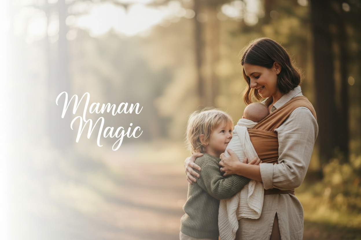 Bannière Maman Magic - dégradé blanc gauche droite