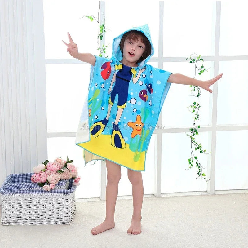 Serviette de bain à capuche